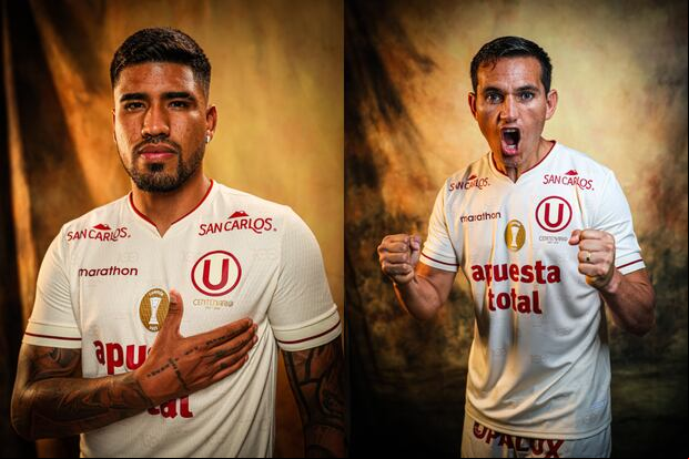 Paolo Reyna y Jairo Vélez son llamados a pelear un puesto en el once titular de Universitario para la temporada 2025. (Foto: U)