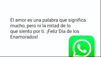 Aquí las mejores frases por el Día de San Valentín para enviar por WhatsApp