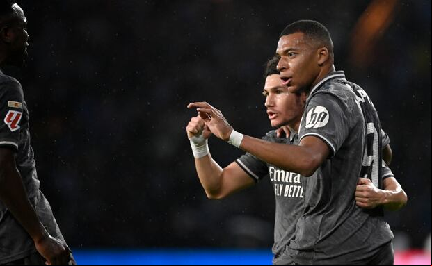 Gol de Kylian Mbappé frente a Celta de Vigo. (Foto: AFP)