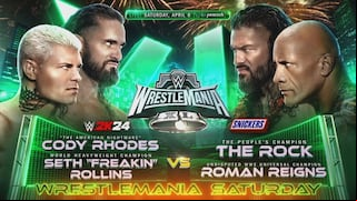 ¿A qué hora pelearon La Roca y Roman Reigns vs. Rhodes y Rollins en Wrestlemania 40?