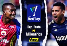 Pasto vs. Millonarios EN VIVO vía Win Sports: ver transmisión por Liga BetPlay
