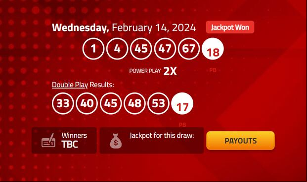 Resultados del sorteo de la lotería de Estados Unidos del 14 de febrero (Foto: Powerball)