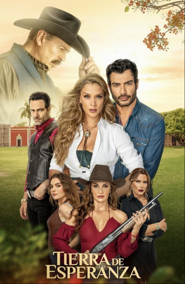 El póster de la telenovela "Tierra de esperanza" (Foto: TelevisaUnivision)