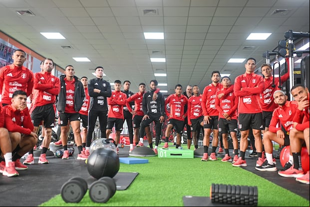 La Selección Peruana durante los entrenamientos en Videna. (Foto: Bicolor)