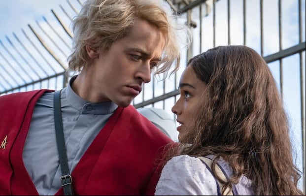 Tom Blyth en el papel de Coriolanus ‘Coryo’ Snow y Rachel Zegler como Lucy Gray Baird en “Los juegos del hambre: Balada de pájaros cantores y serpientes” (Foto: Lionsgate)