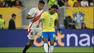 Goles y video: Perú cayó goleado 4-0 ante Brasil por las Eliminatorias 2026