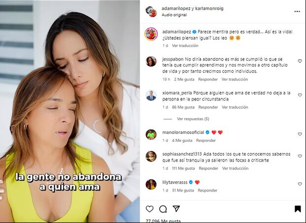 Adamari López utilizó sus redes sociales para enviar un mensaje hacia Luis Fonsi (Foto: Adamari López / Instagram)
