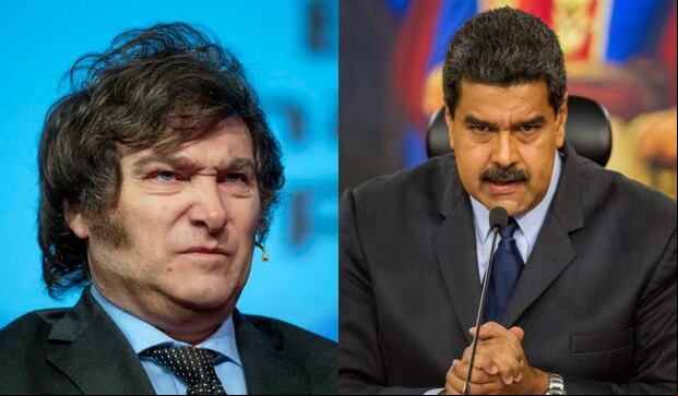 Diferencias entre Nicolás Maduro y Javier Milei ponen en riesgo que River Plate no pueda visitar a Deportivo Táchira por la Copa Libertadores 2024. (Foto: Composición).