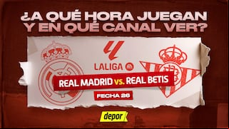 Canales que transmiten Real Madrid vs. Betis y a qué hora juegan hoy por LaLiga