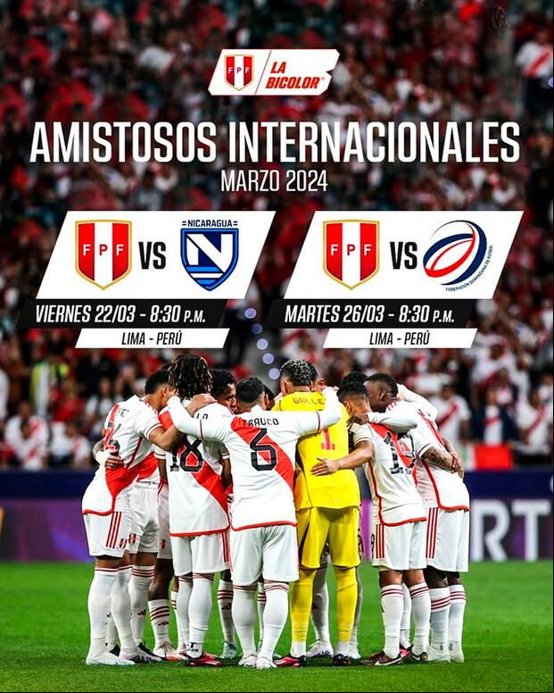 Selección Peruana afrontará dos amistosos en el mes de marzo. (Foto: FPF)