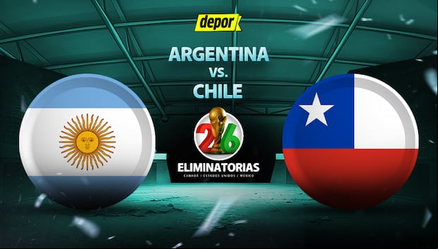Argentina vs. Chile juegan por Eliminatorias 2026. (Diseño: Depor)