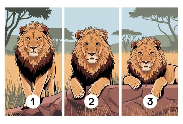Choose one of the lions in this image to find out if you are a possessive person (Design: Depor).