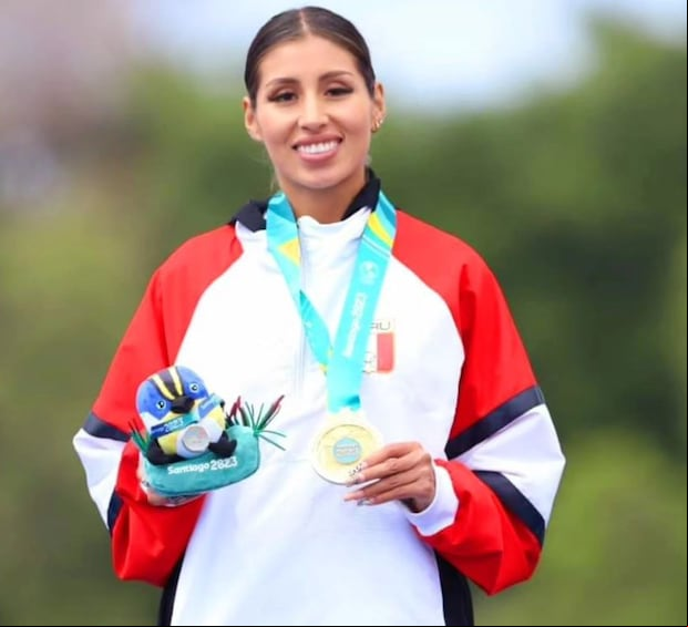 Kimberly García y la medalla de oro en los Juegos Panamericanos Santiago 2023. (Foto: IPD)