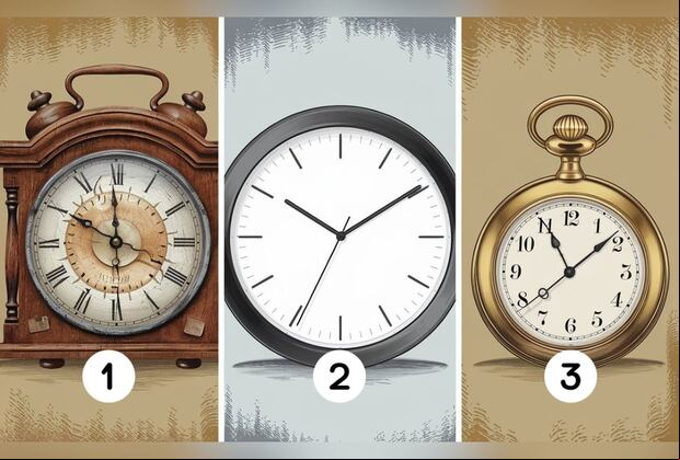 Choose one of the clocks in this image to find out if you are an honest person (Design: Depor).