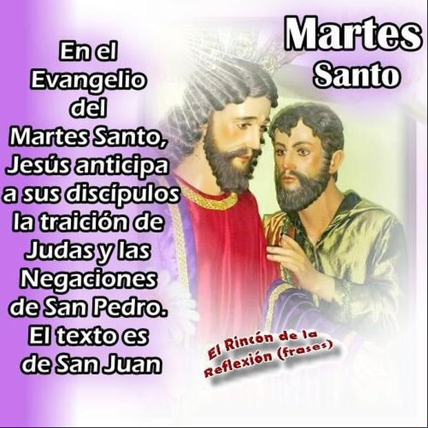 Frases y mensajes de buenos días para compartir este Martes Santo en redes sociales (Foto: Internet).