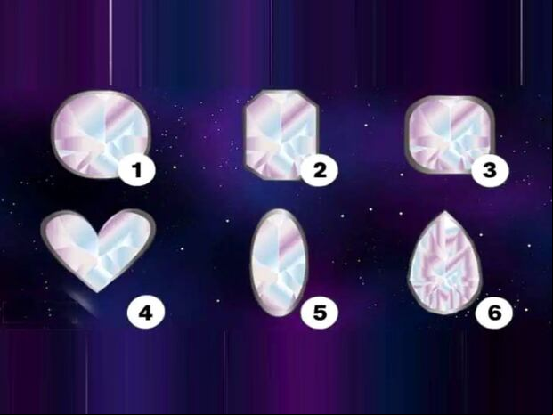 TEST VISUAL | Esta imagen te muestra seis diamantes diferentes. Indica con cuál te quedas. (Foto: namastest.net)