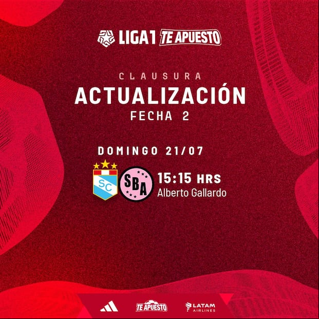 Actualización de horario en Sporting Cristal vs. Sport Boys. (Foto: Liga 1)