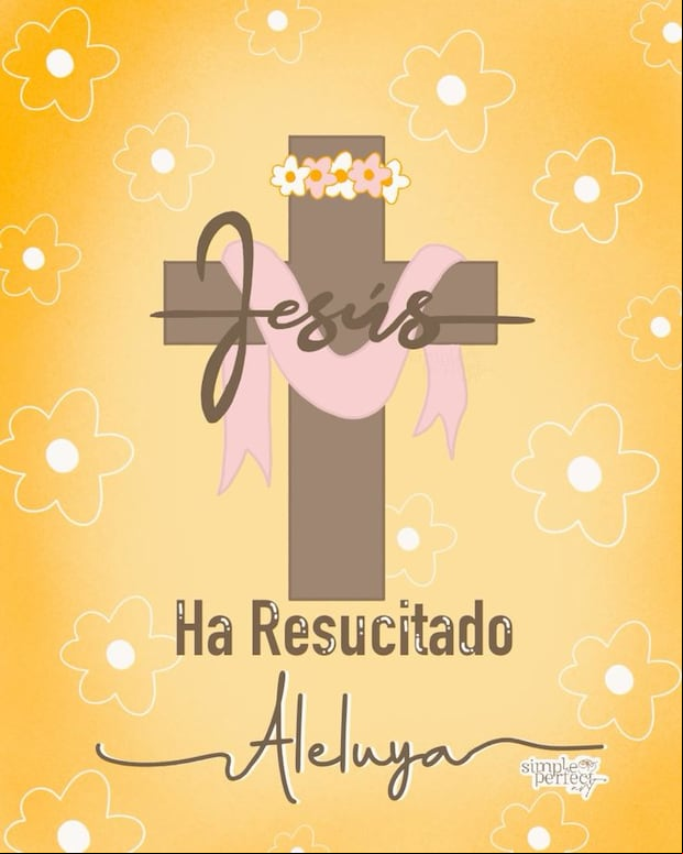 Imágenes por Domingo de Pasua para compartir en redes sociales (Foto: Pinterest).