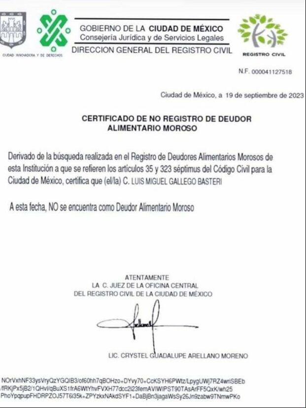 Este documento desmintiría a Arámbula (Foto: Gobierno de México)