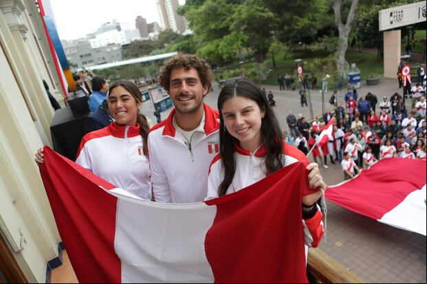 Los deportistas peruanos parten hacia París para los Juegos Olímpicos. (Foto: Alessandro Currarino / GEC)