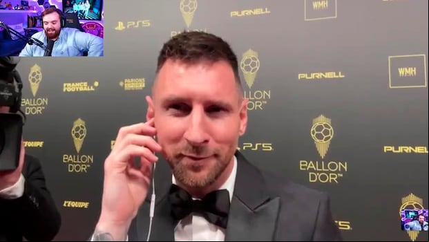 Lionel Messi e Ibai Llanos nominados a la categoría "Enfado del año" de los Premios Esland. (Foto: Ibai Llano/Twitch)