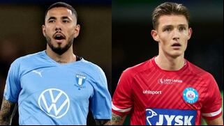 ¡Duelo de peruanos! Malmö de Sergio Peña venció 2-0 al Silkeborg de Oliver Sonne