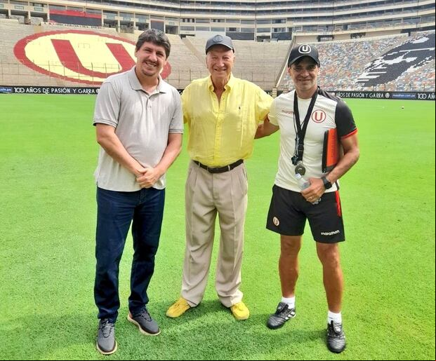 Gino Pinasco visitó este año el Monumental por su cumpleaños número 80. (Fito Palao)