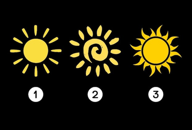 Elige uno de los soles en esta imagen para descubrir si eres una buena persona (Diseño: Depor).