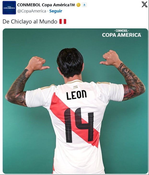 Cuenta de Copa América saludó a Perú por designación del Papa. (Foto: X)