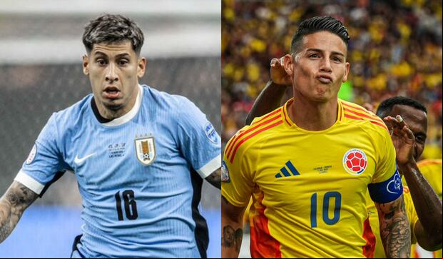 Uruguay y Colombia se enfrentan en las semifinales de la Copa América. (Foto: Composición)