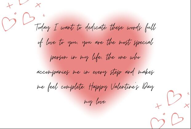 Today I want to dedicate these words full of love to you, you are the most special person in my life, the one who accompanies me in every step and makes me feel complete. Happy Valentine’s Day my love. | Photo by Canva / Depor