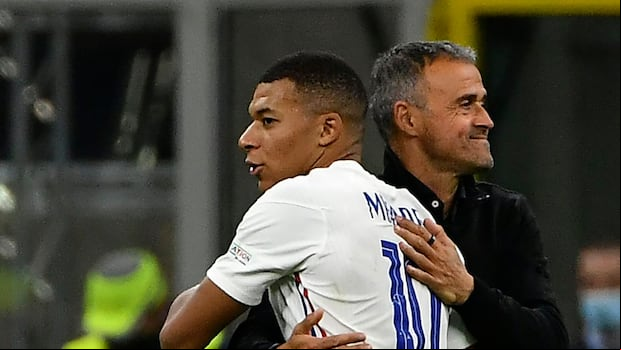 Mbappé y Luis Enrique comparten su primera temporada (2023-24) en el PSG. (Foto: Getty Images)