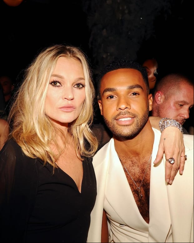 Lucien Laviscount junto a la supermodelo Kate Moss (Foto: Lucien Laviscount / Instagram)