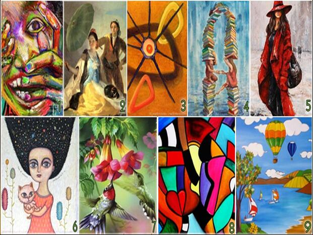 TEST VISUAL | Observa la imagen y elige la pintura que más te atraiga. A continuación, encuentra la respuesta a tu elección.