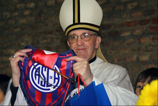 San Lorenzo y su emotiva despedida al Papa Francisco