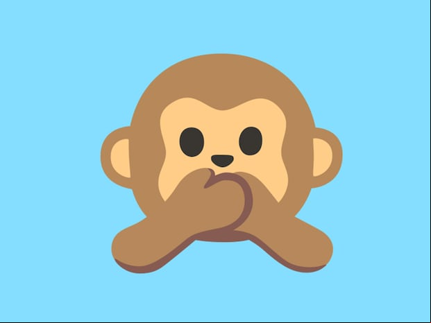WHATSAPP | Este monito indica que no quiere decir un secreto. (Foto: Emojipedia)