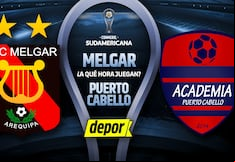 Hora para ver Melgar vs. Puerto Cabello por la Copa Sudamericana 2025