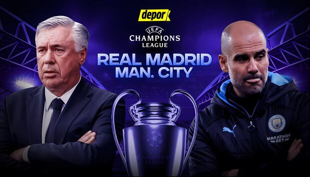 Real Madrid vs. Manchester City chocan por la UEFA Champions League.