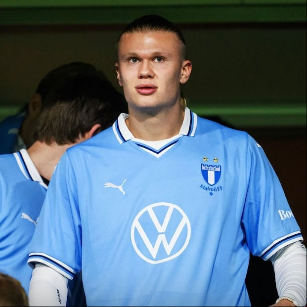 Erling Haaland estuvo presente en el bicampeonato de Malmo. (Foto: Difusión)