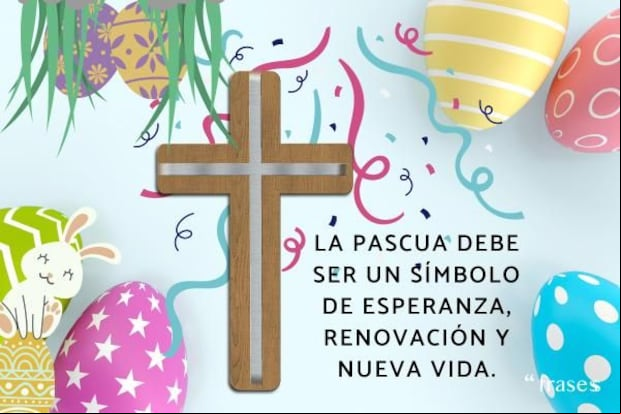 Imágenes por Domingo de Pasua para compartir en redes sociales (Foto: Pinterest).
