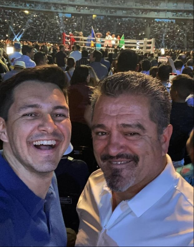 Carlos Gatica junto a su padre Carlos Hermosillo (Foto: Carlos Gatica/Instagram)