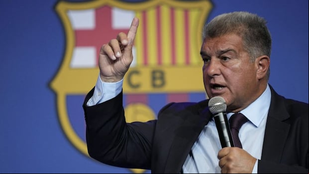Joan Laporta no descartó el final de la relación entre Barcelona y Nike. (Foto: EFE)