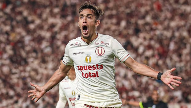 Martín Pérez Guedes registra 10 goles en la Liga 1 2024. (Foto: Universitario)