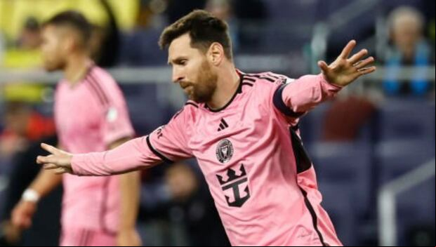 Lionel Messi marcó un gol en el empate entre Inter Miami y Nashville. (Getty Images)