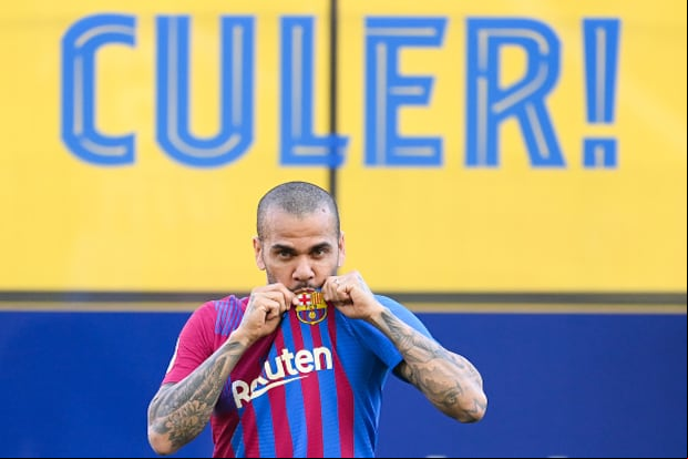 Dani Alves volvió a Barcelona en 2021 para su segunda etapa con el cuadro azulgrana. (Foto: Getty Images)