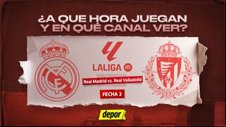 En qué canales pasan Real Madrid vs Valladolid y a qué hora juegan por LaLiga