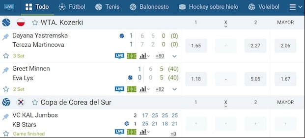 Apuestas en Vivo