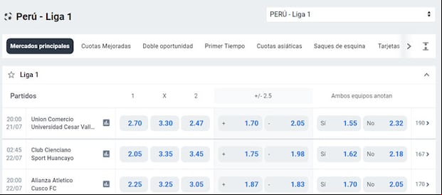 Tipos de Apuestas Deportivas Betano