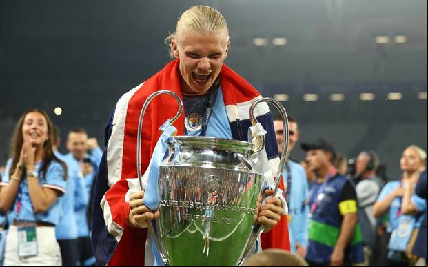 Erling Haaland ya ha levantado la Champions League con el Manchester City. (Foto: Agencias)