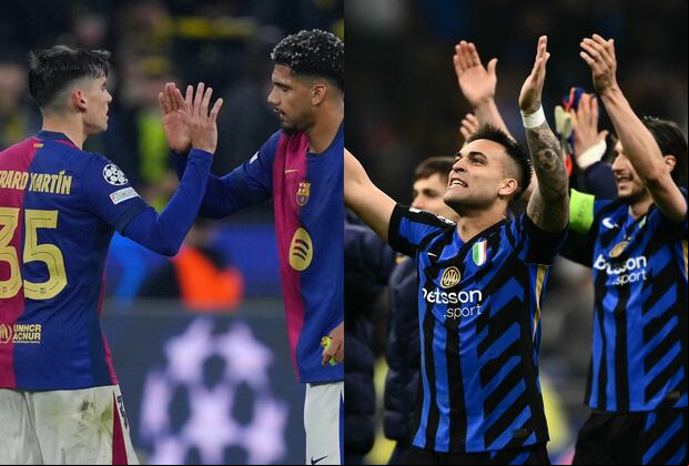 Duelo clave en Barcelona: los blaugranas reciben al Inter en busca de un lugar en la final de la Champions League. (Fotos: AFP)